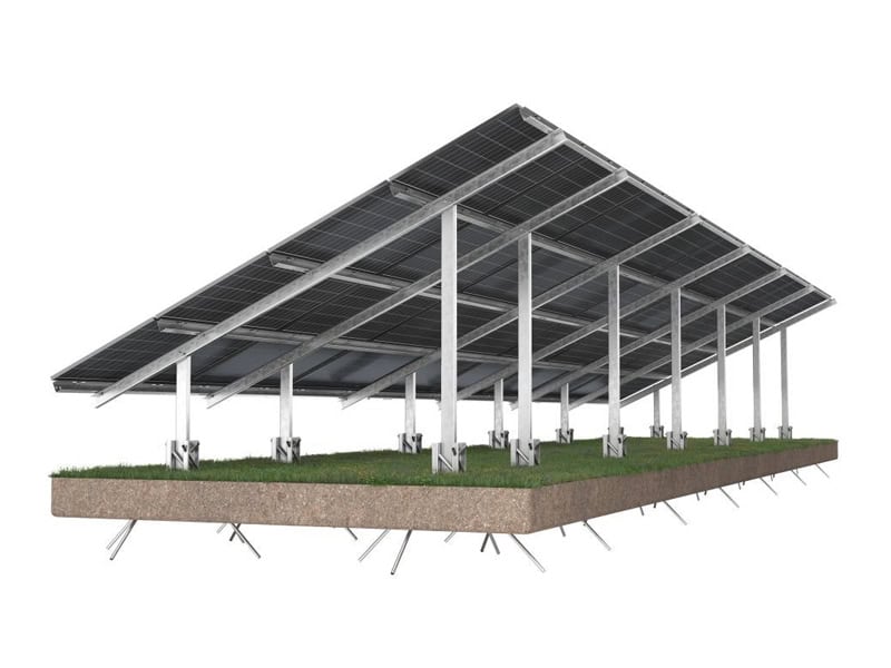 Sisteme „Quattro” 3 Sisteme montaj panouri fotovoltaice la sol Quattro 003