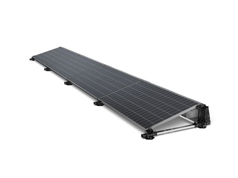 Suporti panouri fotovoltaice acoperis 3 Suporti panouri fotovoltaice acoperiS plat Sud – cu balast